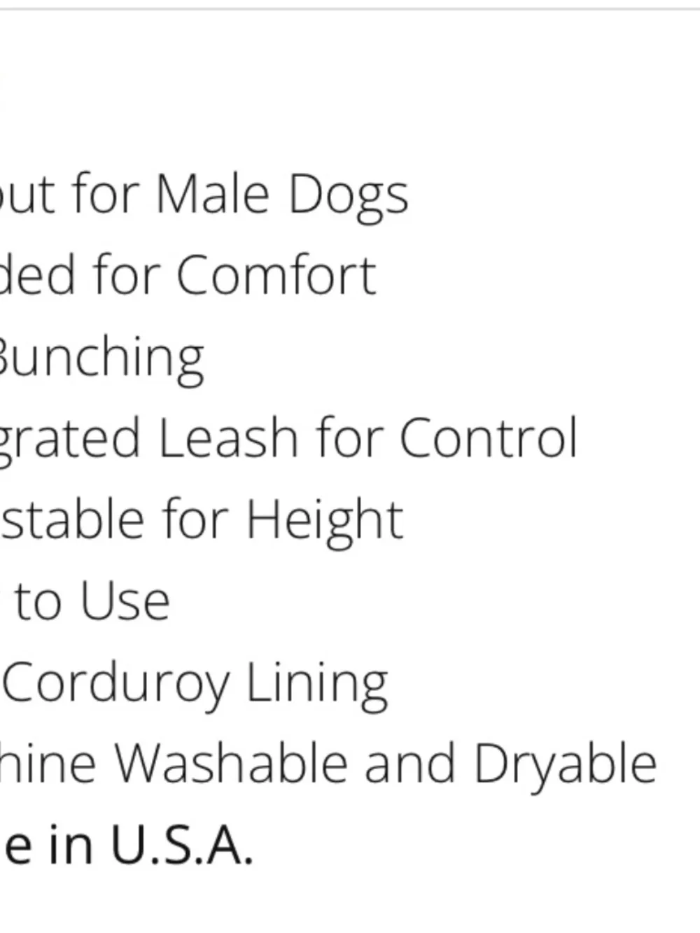 GingerLead Dog Sling Support Harness